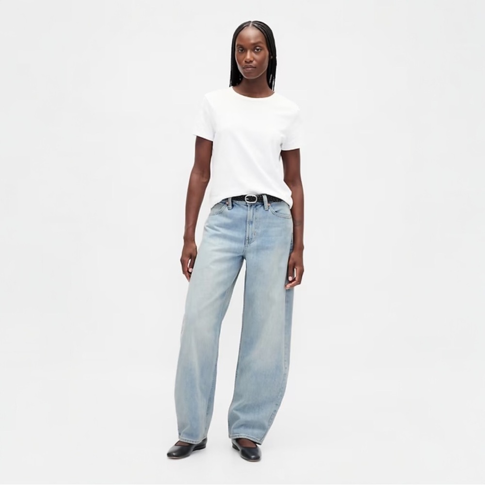 GAP High Rise Barrel Jeans NWT 25/0R